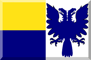 600px Giallo e Blu con meta bianca con aquila blu