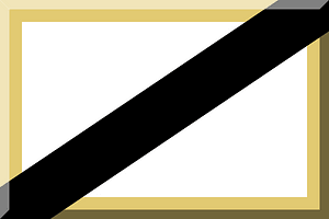 Bianco Nero bordato di oro Diagonale