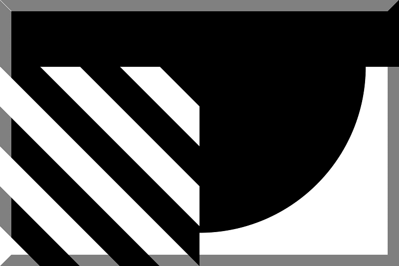 600px barrato orizzontale diagonale cerchio bianco nero