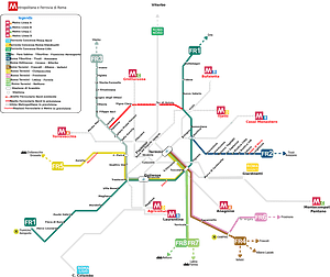 Roma Metro Ferrovia 2020