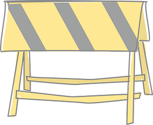 Barricade fence construction