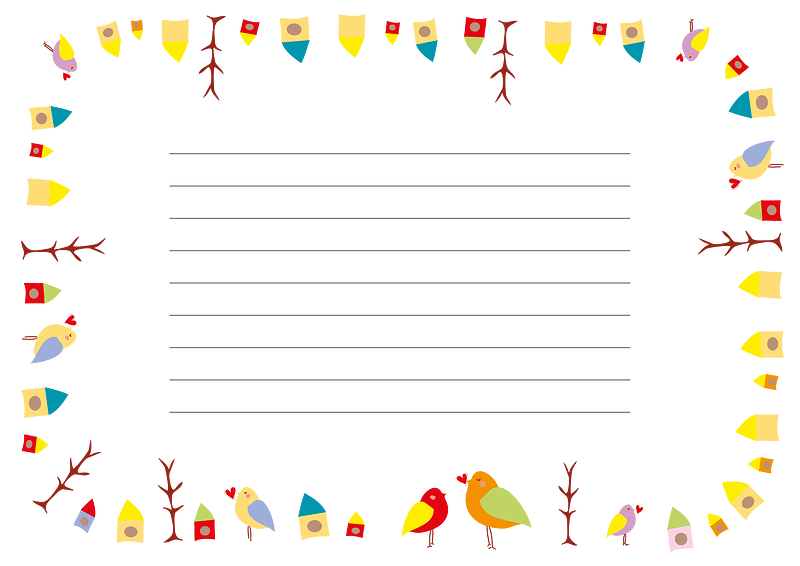 Bird letter paper
