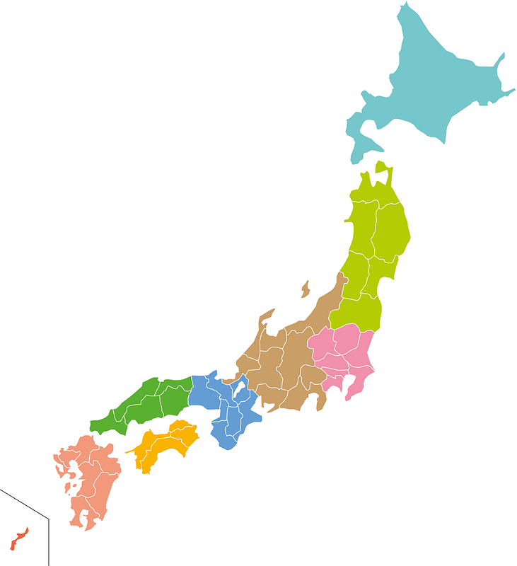 Map japan