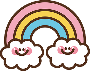 Rainbow clouds