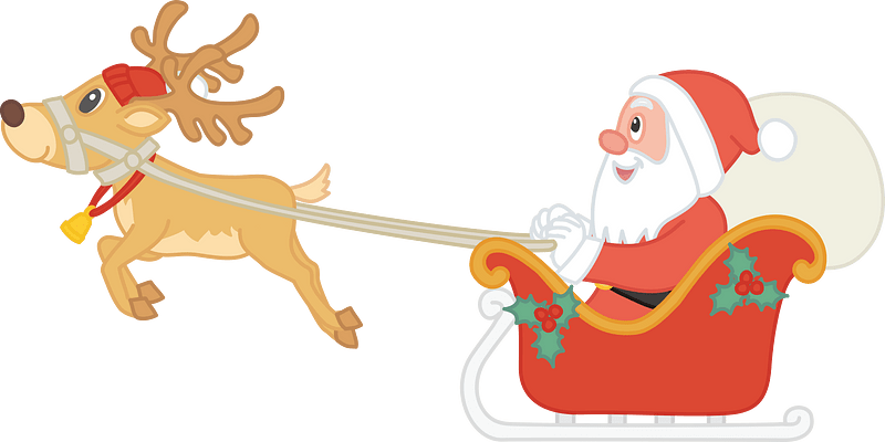 Santa claus reindeer