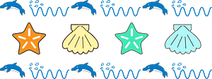 Shells and starfish