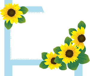 Sunflower lace frame