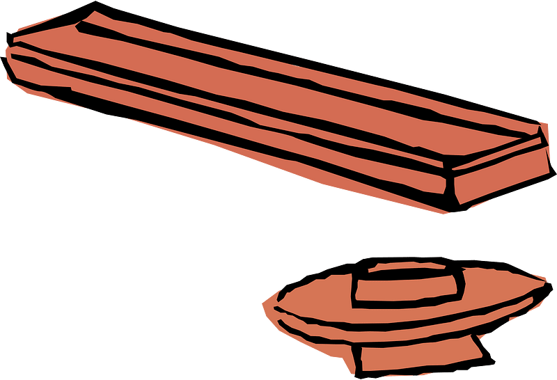 Shelf and dishes