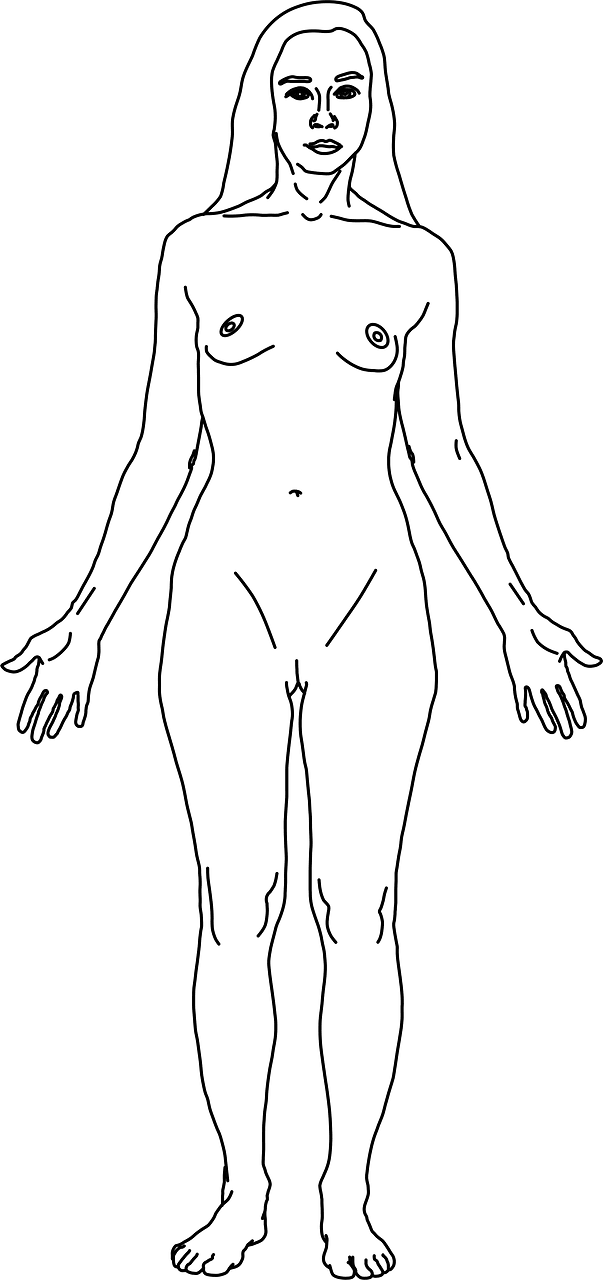 Anterior Naked woman
