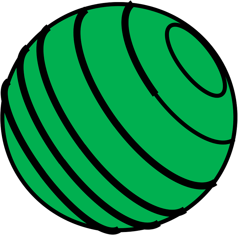 Ball with lines