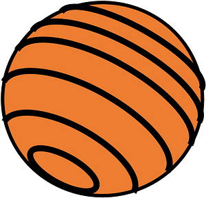 Ball with lines