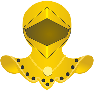Heraldic helmet
