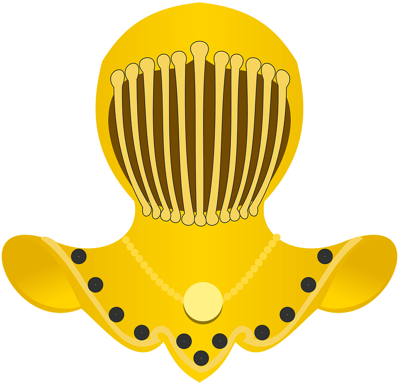 Heraldic helmet