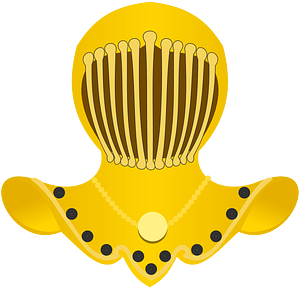 Heraldic helmet