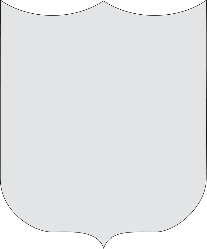 Heraldic shield shape