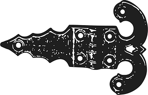 Ancienne charnière de porte