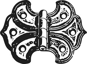 Ancienne charnière de porte