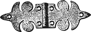 Ancienne charnière de porte
