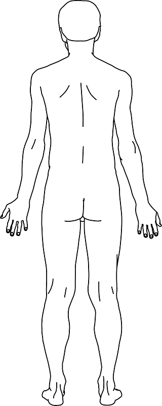 Posterior Naked man