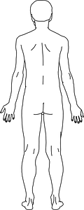 Posterior Naked man