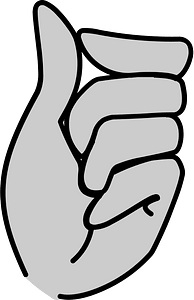 Woman hand gesture