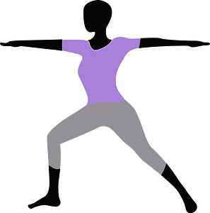 Yoga poses Purple shirt