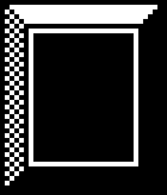 Block buster letter i