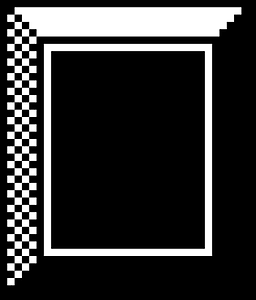 Block buster letter i