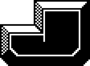Block buster letter j