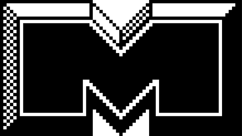 Block buster letter m