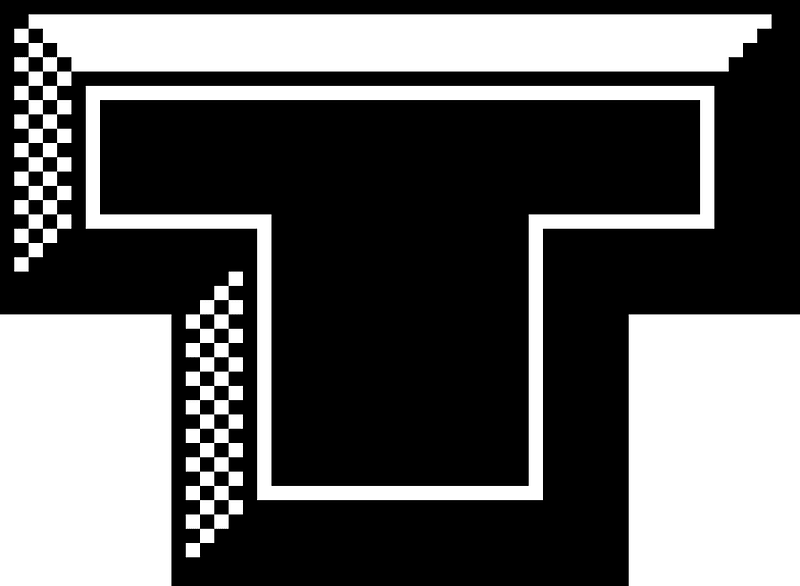 Block buster letter t