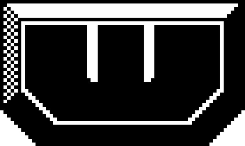 Block buster letter w