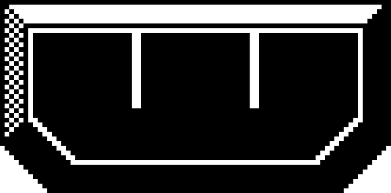 Block buster letter w