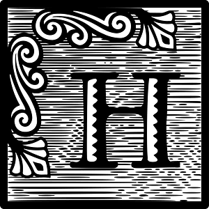 Decorative letter h