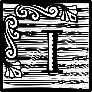 Decorative letter i