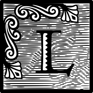 Decorative letter l