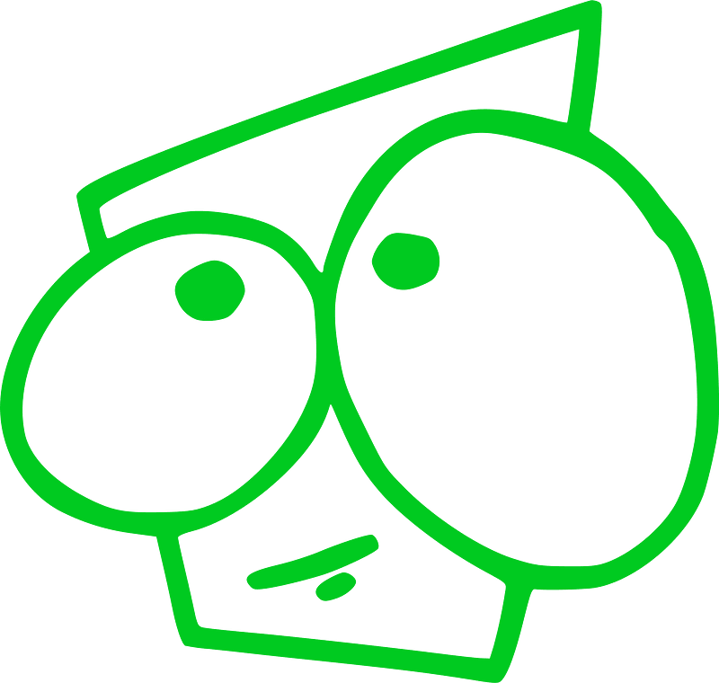 Funny square face