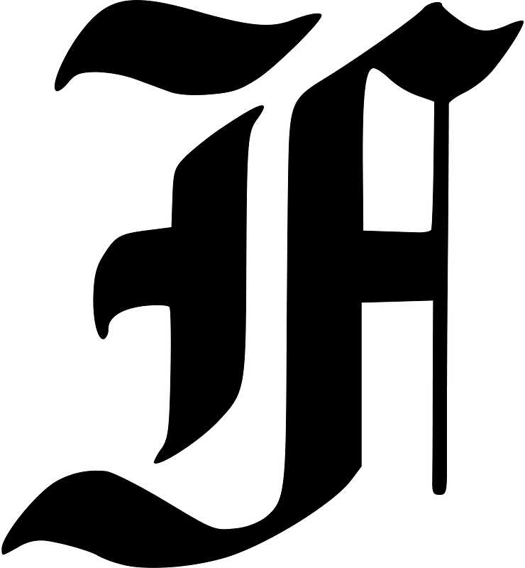 Old english capital letter f