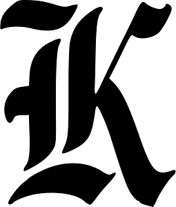 Old english capital letter k