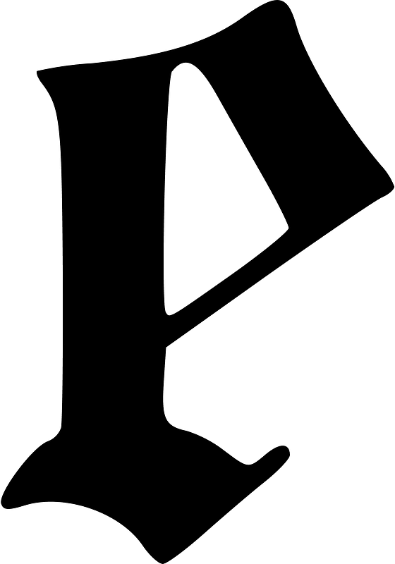 Old english letter e