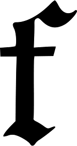 Old english letter f