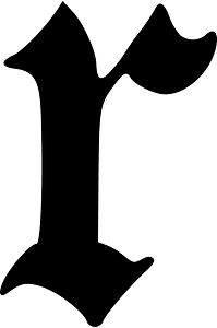 Old english letter r