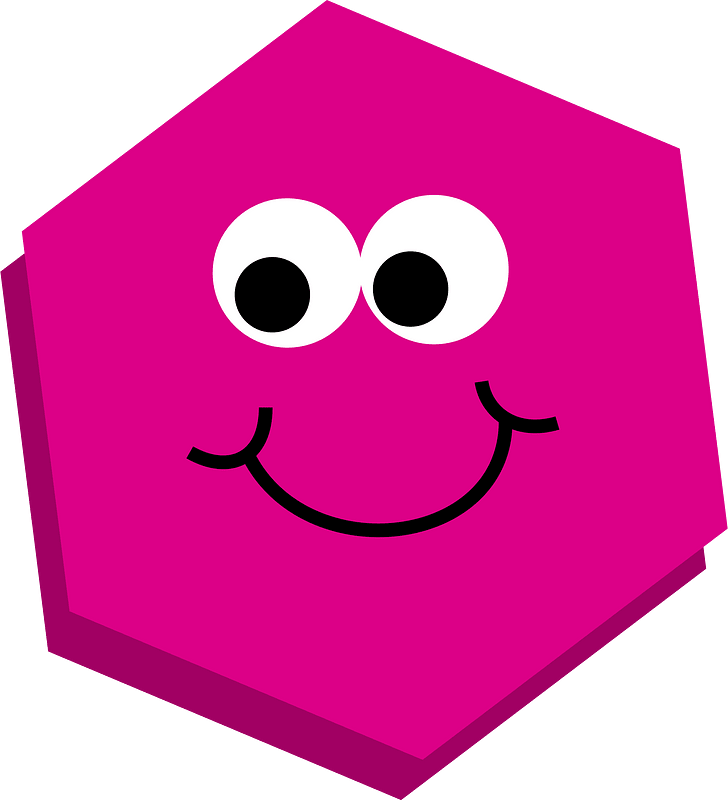 Smiling hexagon