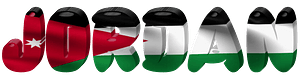 Jordan lettering with flag