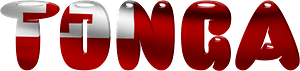 Tonga lettering with flag
