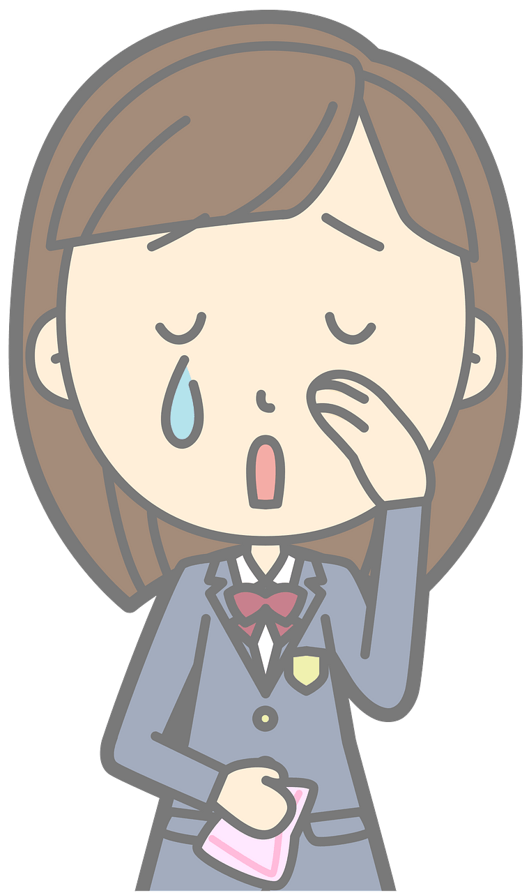 Crying School Girl
