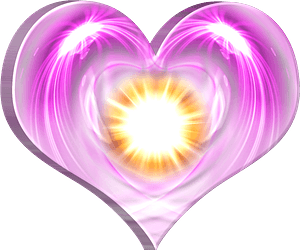 Stylized pink heart