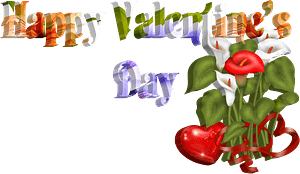 Happy Valentine's Day lettering