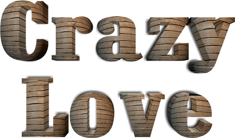 Crazy love stylized lettering