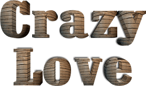 Crazy love stylized lettering